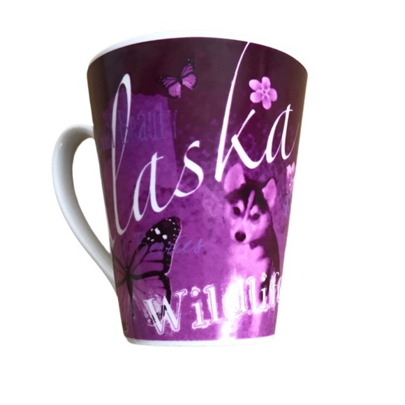 HTF Alaskan Pink Collage 11 OZ Coffee Mug - Picture 11 of 12